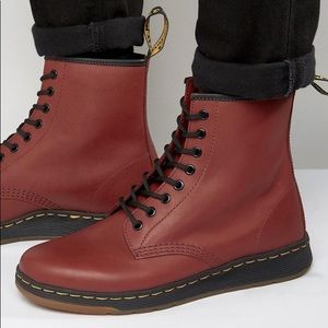 Dr. Martens “Newton” Boots in the color Red